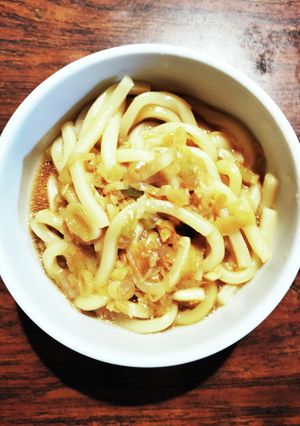 刻みにんにくとねぎの甘辛煮込うどん-レシピのメイン写真