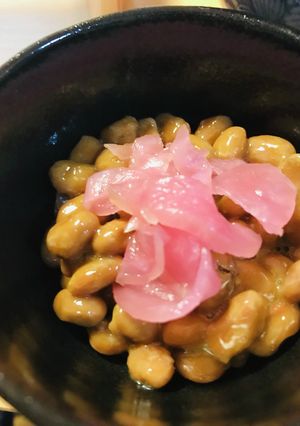 毎日の納豆●桜漬けトッピング-レシピのメイン写真