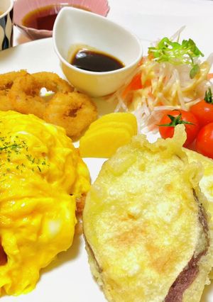 残りご飯で簡単オムライスプレート-レシピのメイン写真