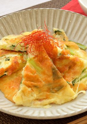 らっきょうのチーズちぢみ-レシピのメイン写真