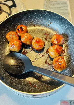 業務スーパー肉団子で焼き鳥のつくね風-レシピのメイン写真