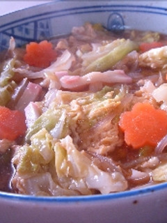 キャベツの卵あんかけスープ焼きそば-レシピのメイン写真