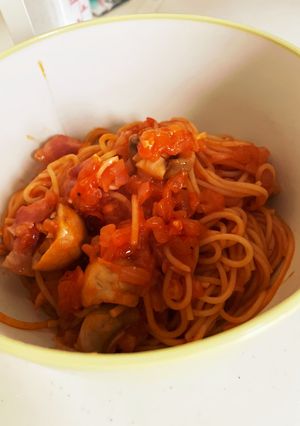 ホットクック　トマトパスタ-レシピのメイン写真