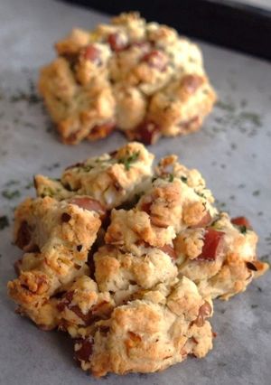 お好み焼き粉で食事用の韓国風スコーン-レシピのメイン写真