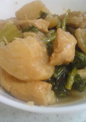 かぶ・あげ・鶏肉の煮物-レシピのメイン写真