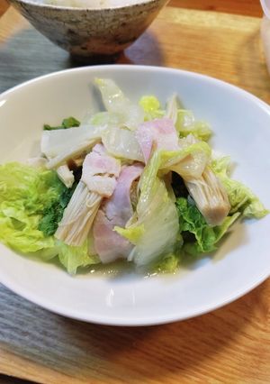 白菜のベーコン蒸し-レシピのメイン写真