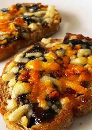 簡単：のり佃煮と食べラーのピザトースト-レシピのメイン写真