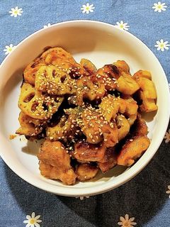 鶏ももとレンコンの味噌バター炒め-レシピのメイン写真