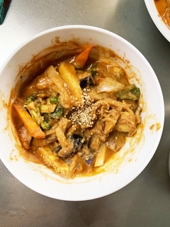 簡単きな粉トマト味噌味ツナ根菜茄子野菜炒-レシピのメイン写真