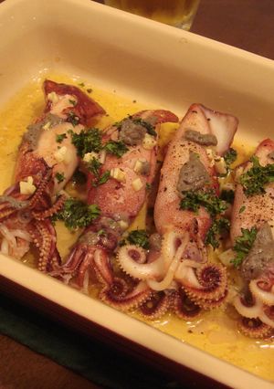 スペインの味♪ヤリイカのオーブン焼き☆-レシピのメイン写真