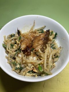 サバともやし炒め丼-レシピのメイン写真