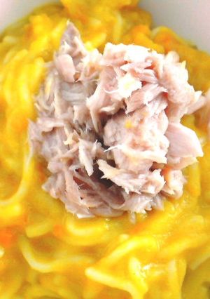 ☆Love離乳食☆豆乳カボチャにゅうめん-レシピのメイン写真