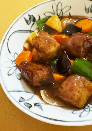 レンジ活用☆簡単ヘルシー酢豚-レシピのメイン写真