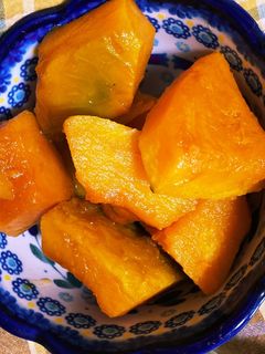 レンチン☆かぼちゃの煮物-レシピのメイン写真