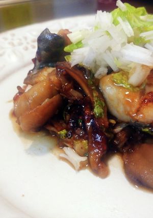 鰆と舞茸の香味ソースあえ-レシピのメイン写真