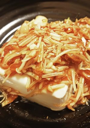 豆腐のえのき餡かけ（冷奴）-レシピのメイン写真
