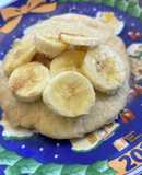 米粉全粒粉レンジ蒸しパンケーキ