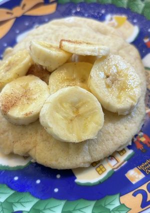 米粉全粒粉レンジ蒸しパンケーキ-レシピのメイン写真