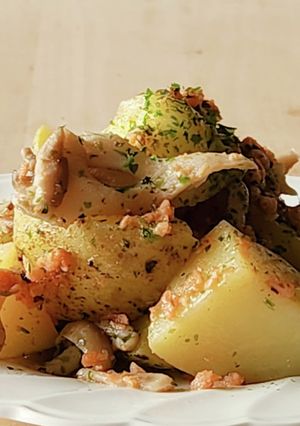鮭フレーク活用☆のり塩ポテト☆行楽☆弁当-レシピのメイン写真
