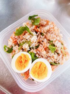 簡単!シャケとミツバの混ぜご飯-レシピのメイン写真