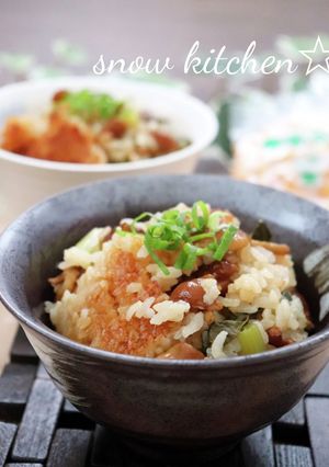 なめこと小松菜の山椒炊き込みご飯☆-レシピのメイン写真