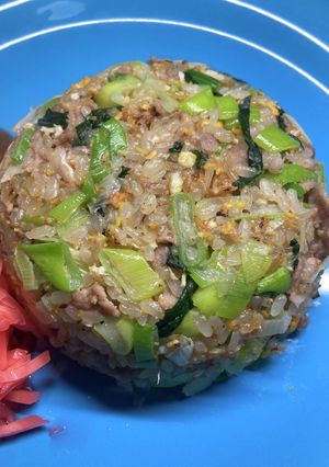 ネギ多めのほうれん草チャーハン-レシピのメイン写真