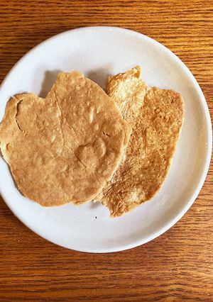 レンジで簡単♪米粉ときなこの煎餅クッキー-レシピのメイン写真