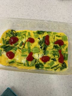 電子レンジで小松菜オムレツ-レシピのメイン写真
