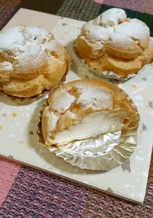 レンチンカスタで♡王道のシュークリーム♡-レシピのメイン写真