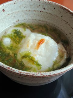 【 揚げ餅の海苔スープ 〗-レシピのメイン写真