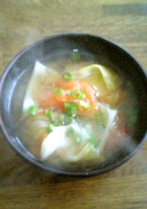 トマトとキャベツのお味噌汁♪-レシピのメイン写真