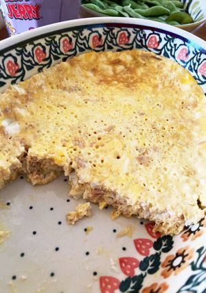 レンジで！豆腐入りヘルシー和風ツナ卵焼き-レシピのメイン写真