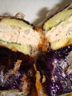 絶妙☆茄子の鶏挽肉はさみ揚げ-レシピのメイン写真