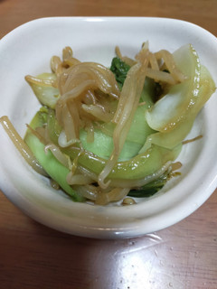 青梗菜とモヤシのオイスターソース炒め-レシピのメイン写真