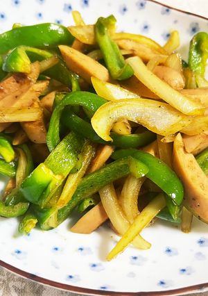 魚肉ソーセージとピーマンのカレー炒め-レシピのメイン写真