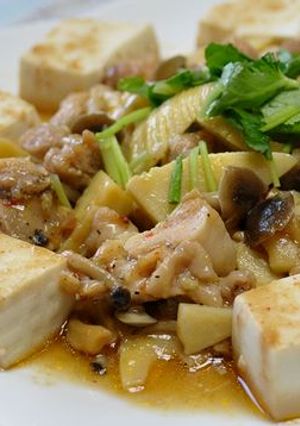 電子レンジで簡単♪たけのこと鶏肉の中華煮-レシピのメイン写真
