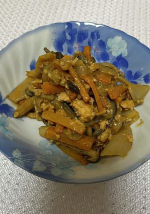 ナスと鶏ひき肉のコチュ味噌炒め-レシピのメイン写真