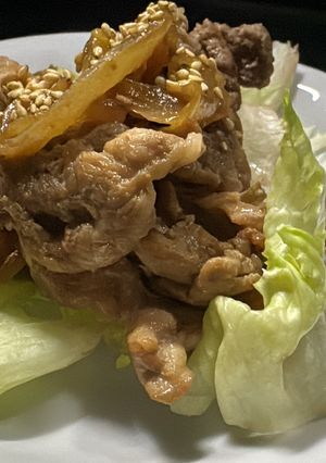 お店顔負けの焼肉皿！-レシピのメイン写真