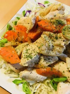 鶏肉と人参&茸のオイスターソース炒め-レシピのメイン写真