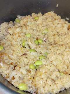 イカと枝豆のオイスターソース炊き込みご飯-レシピのメイン写真
