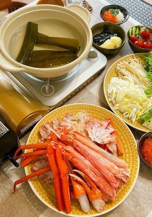 カニしゃぶ♪冷凍カニの解凍の仕方のコツ-レシピのメイン写真