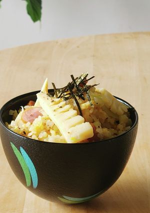 筍ご飯に飽きたら☆1人筍炒飯☆簡単白だし-レシピのメイン写真
