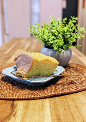 大豆粉オンリー！ふわふわ♡シフォンケーキ-レシピのメイン写真