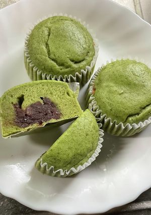 米粉のよもぎカップケーキ-レシピのメイン写真