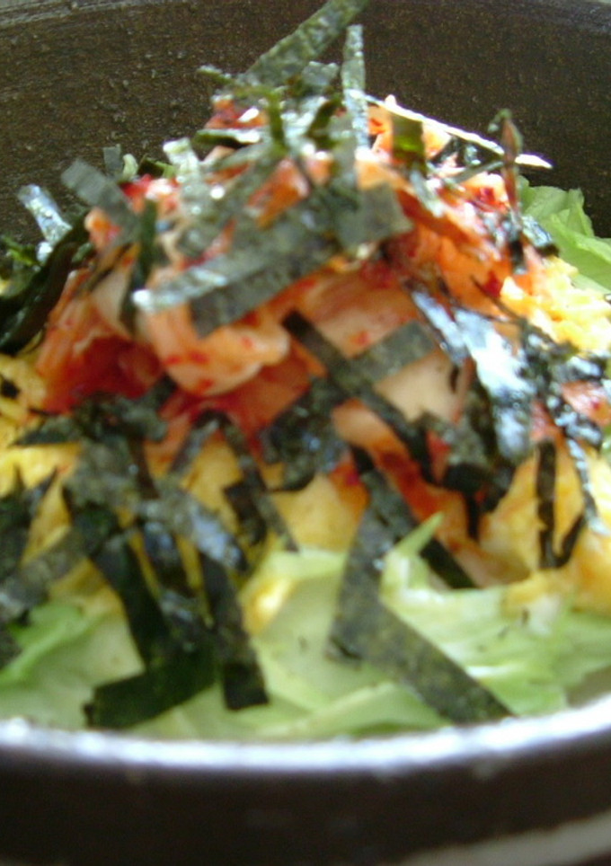 キムチとふんわり卵の丼ぶり-レシピのメイン写真
