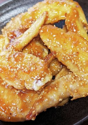 フライパンで手羽先の甘辛焼き-レシピのメイン写真