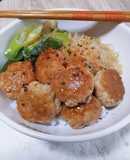 ふわふわ簡単。豚つくねのすき焼風丼