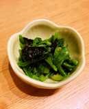 給食★ほうれん草(小松菜)の磯辺和え