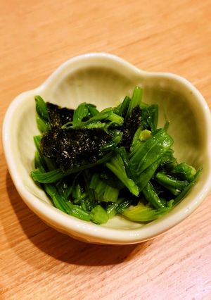 給食★ほうれん草(小松菜)の磯辺和え-レシピのメイン写真