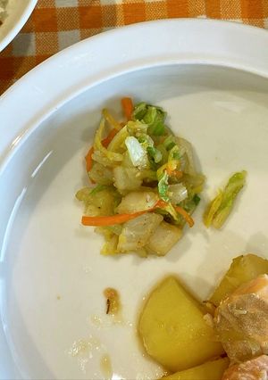 保育園給食★白菜のごま酢和え-レシピのメイン写真